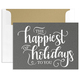 Happiest of Holidays Folded Shimmer Holiday Cards Image 10 of 10